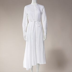 Theory Light White Maxi Dress